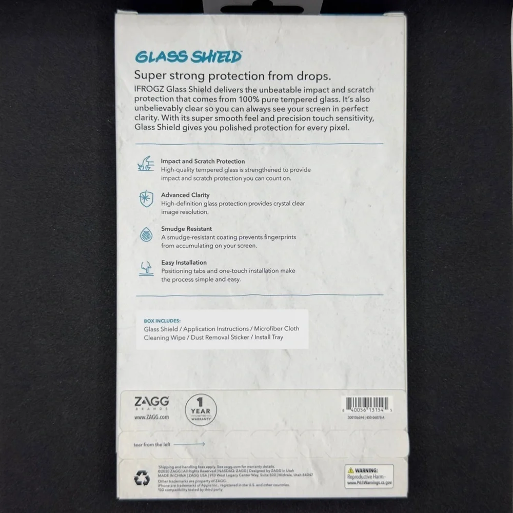 iFrogz Apple iPhone 12 (5.4) 12 mini Glass Shield Screen Protector